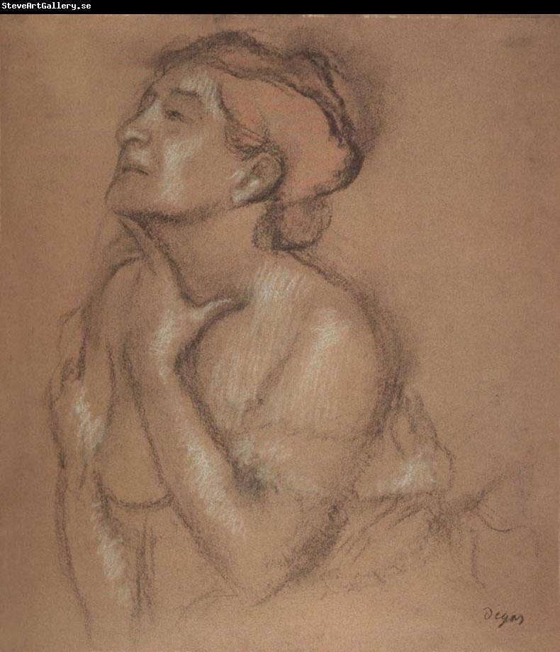 Edgar Degas Half-Langth Study of a Woman